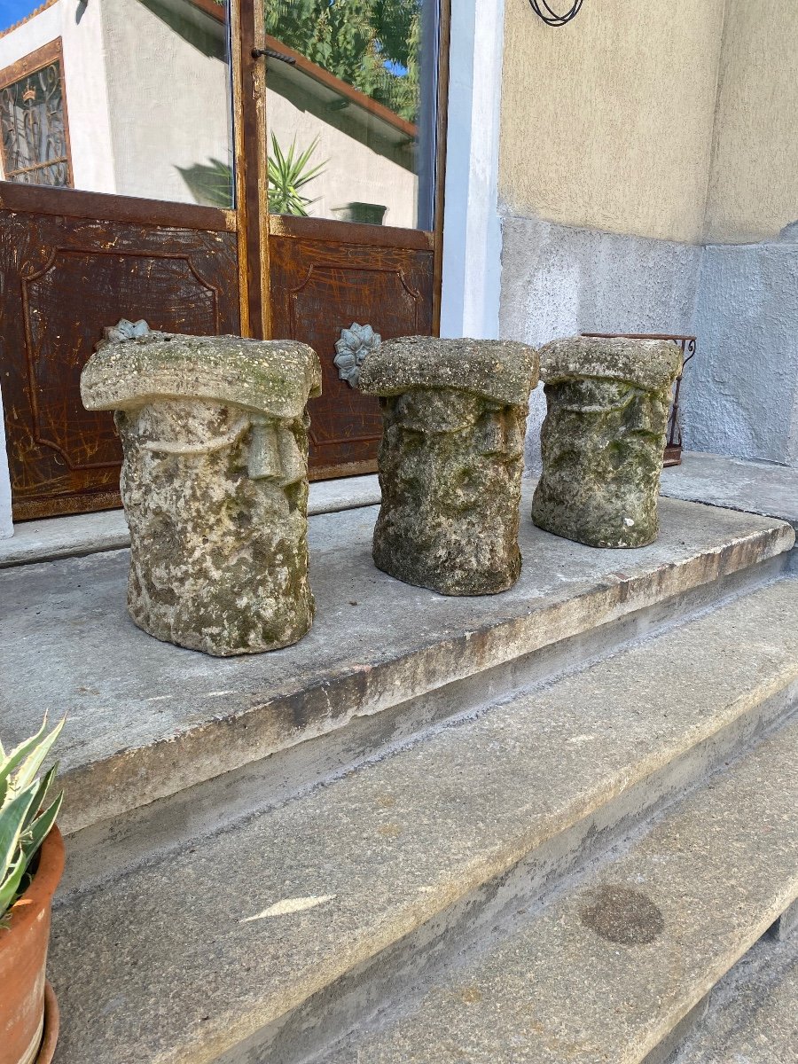 Cementine Triptych From The Late 19th Century -photo-3