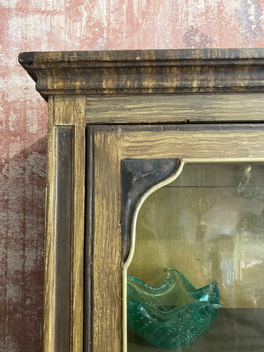 Antique Painted Wooden Cabinet -photo-5