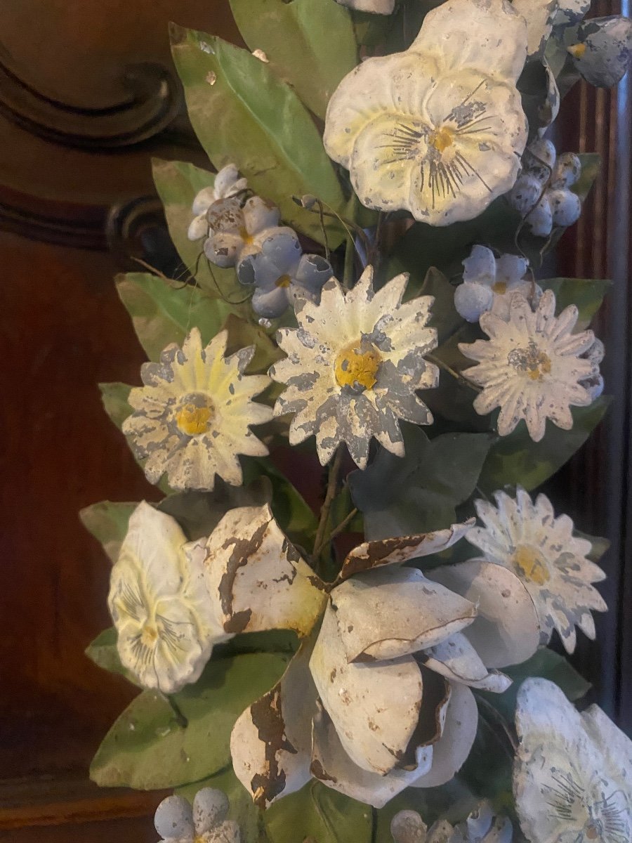 Pair Of Very Old Palmettes With Flowers -photo-1