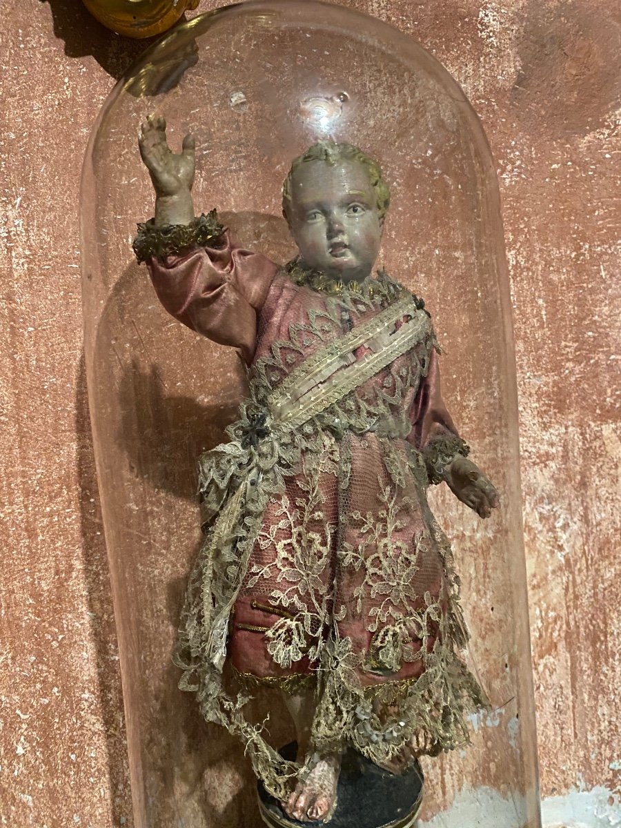 Enfant Genovese En Terre Cuite Polychrome XVIII Sec-photo-6