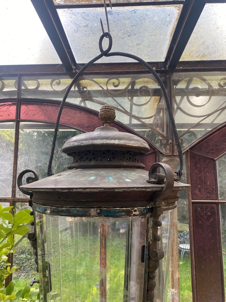 Pair Of 19th Century Bronze Venetian Lanterns Private Negotiation-photo-3