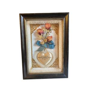 Framed Memorial Painting From The Art Nouveau 