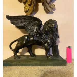 Winged Lion Symbol Of Venice In Bronze