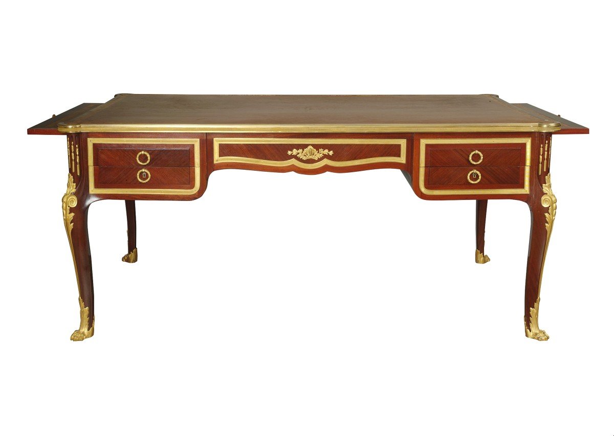 A Large Kingwood Desk Stamped Sormani