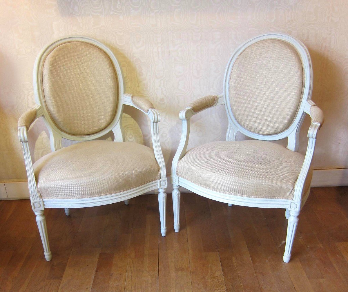 Pair Of Cabriolets Louis XVI Period-photo-3