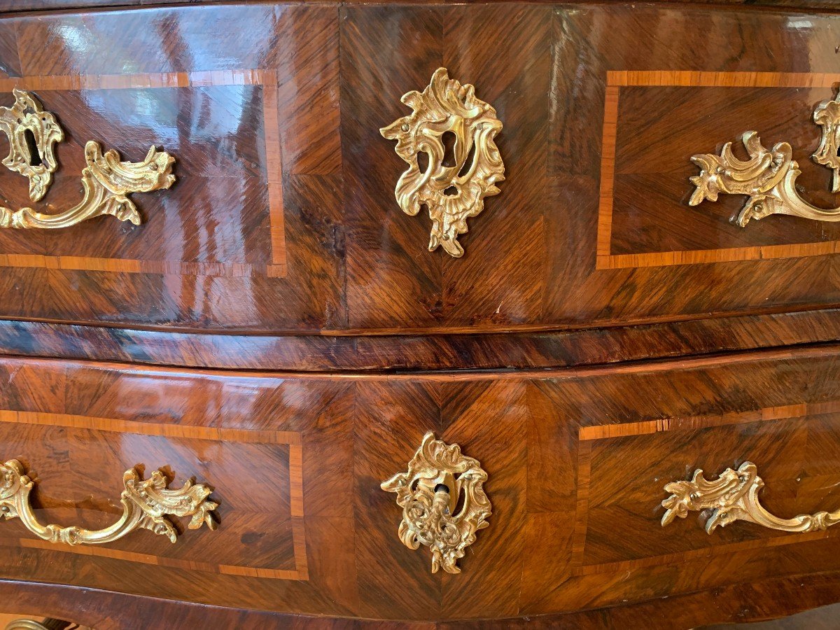 Louis XV Chest Of Drawers Stamped By Chevallier, 18th Century-photo-2