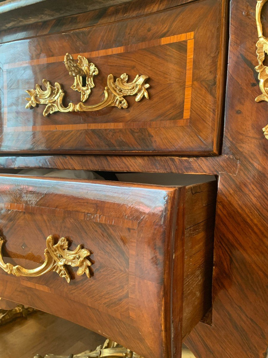 Louis XV Chest Of Drawers Stamped By Chevallier, 18th Century-photo-4