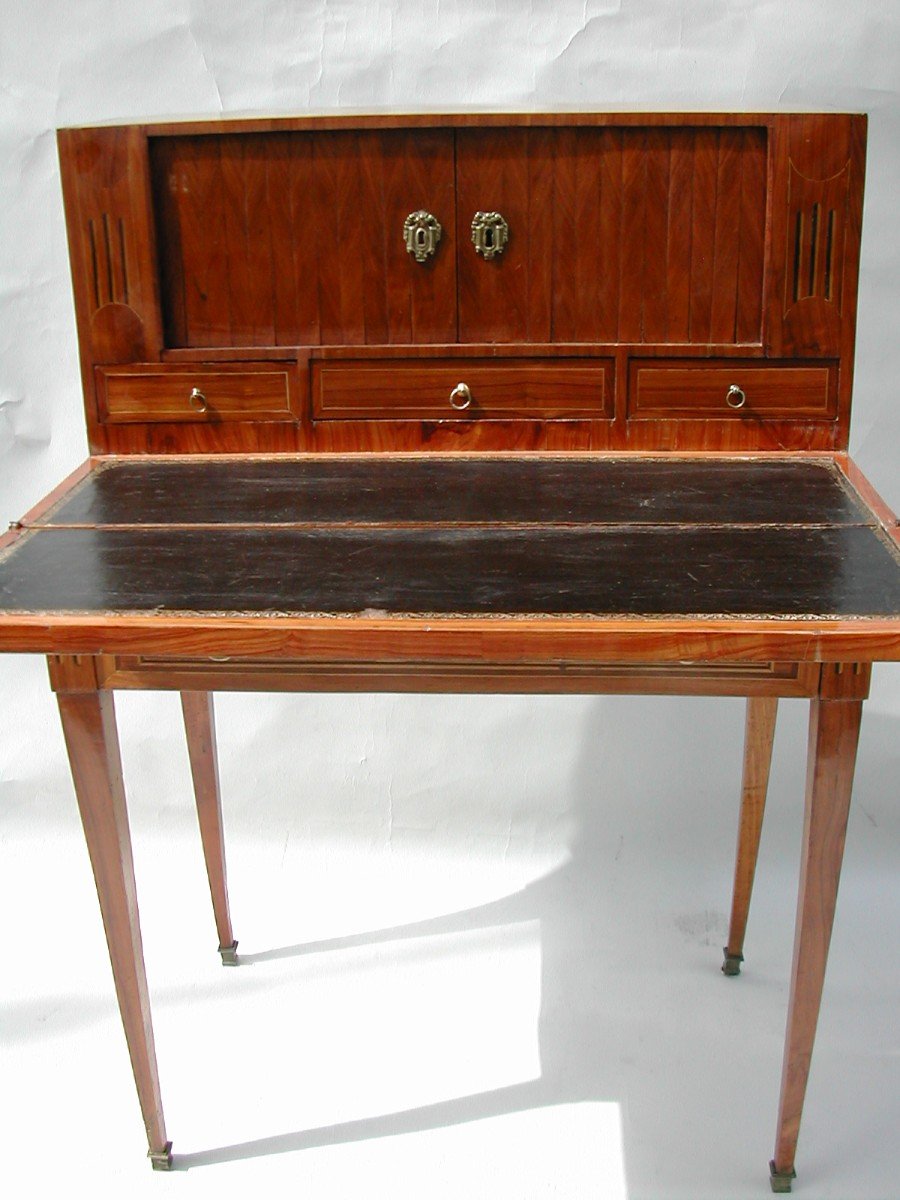 Marquetry Cabinet Louis XVI Period-photo-3