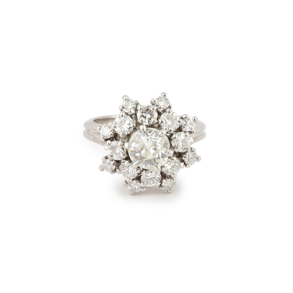 Bague Marguerite Diamants 1.80 Carats Platine