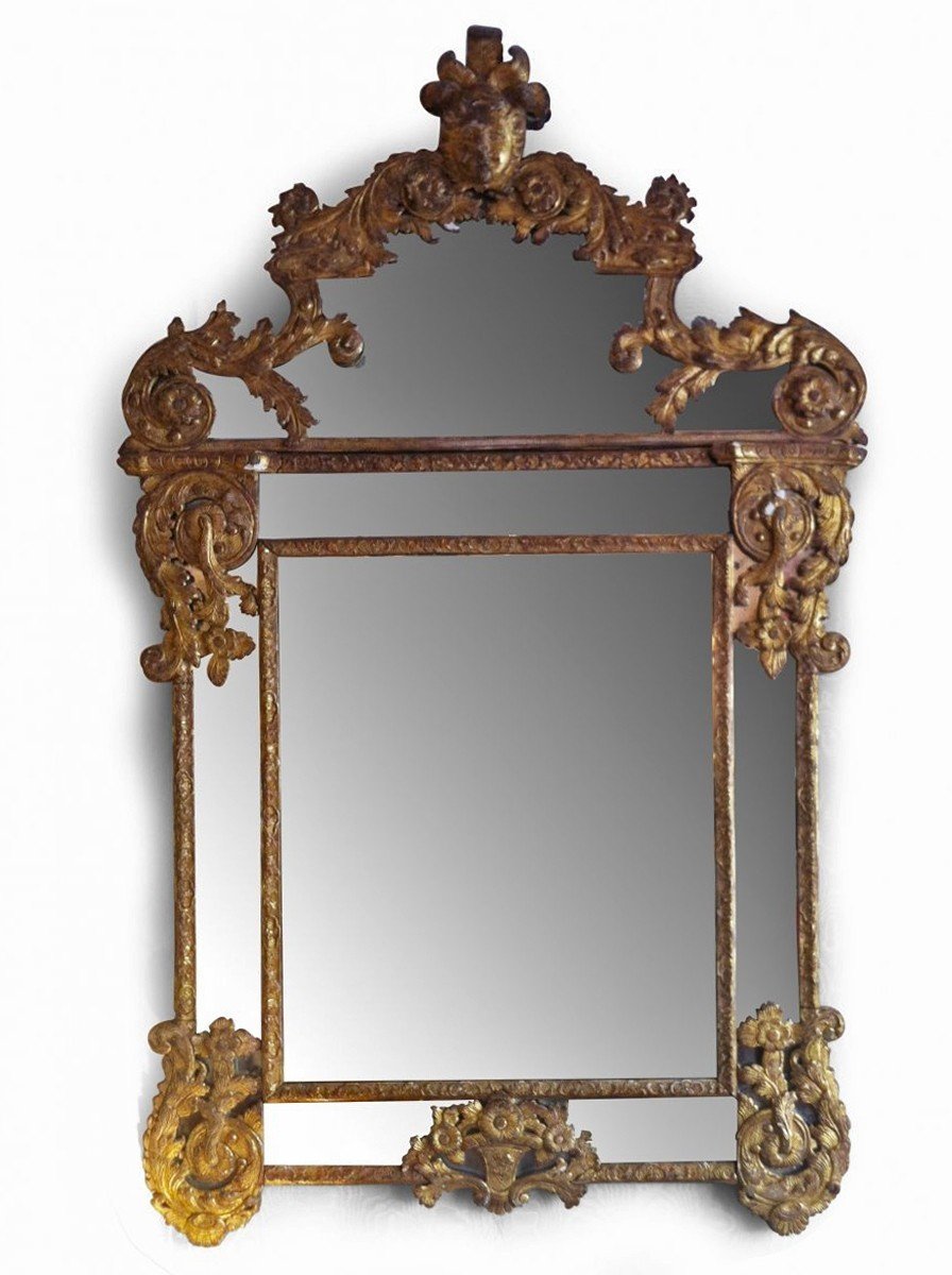 Miroir Epoque Régence En Bois Doré