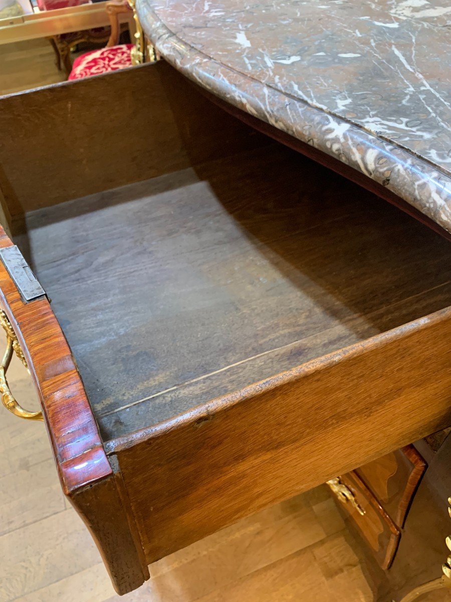 Louis XV Period Marquetry Chest Of Drawers-photo-3