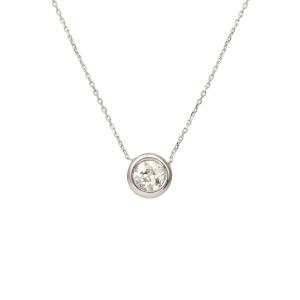 1 Carat Diamond 18 Carat White Gold Tire Necklace