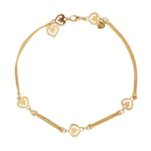 O.j. Perrin Légendes 18 Carats Yellow Gold Heart Necklace