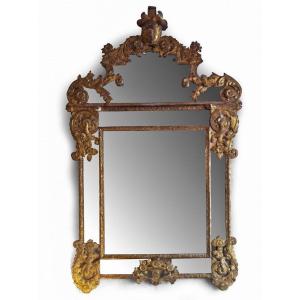 Miroir Epoque Régence En Bois Doré