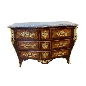 Louis XV Period Marquetry Chest Of Drawers