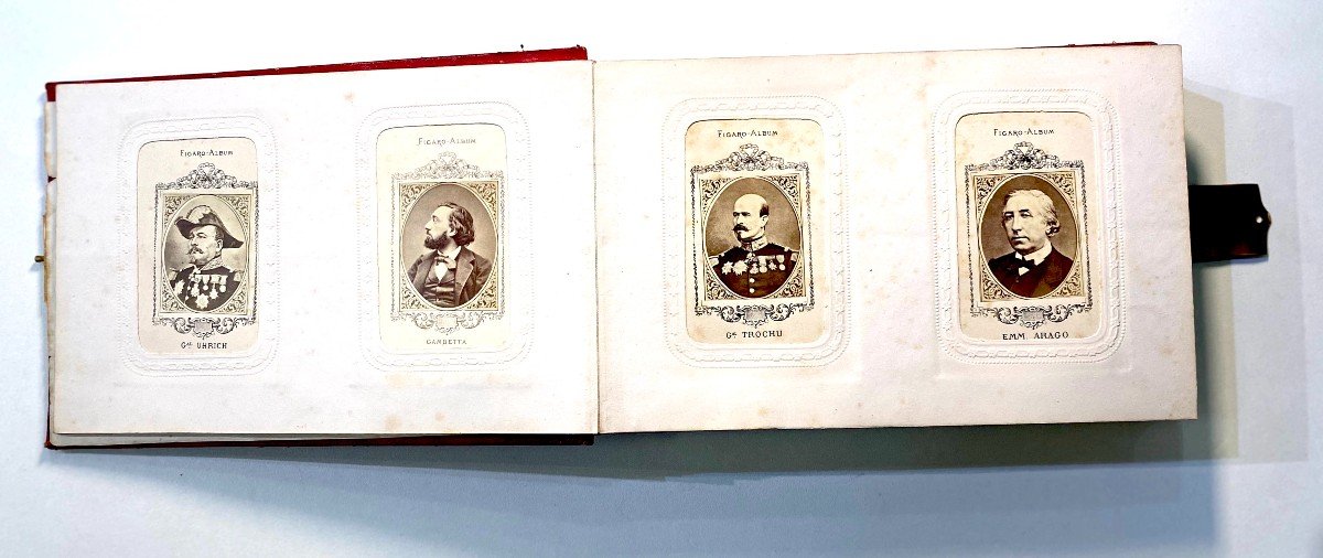 Figaro Album C. 1875, 100 Albumen Prints Cdv Format Of Celebrities Of The Third Republic-photo-2