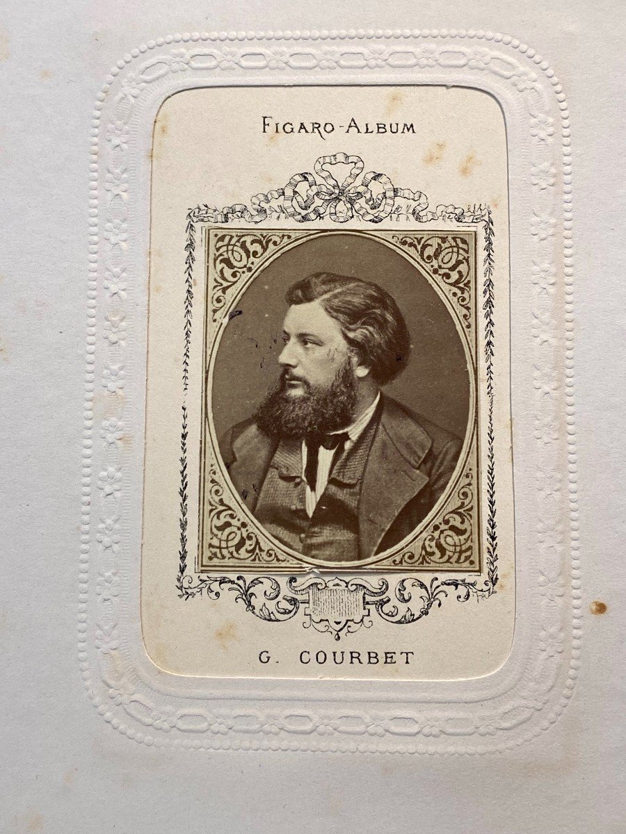 Figaro Album C. 1875, 100 Albumen Prints Cdv Format Of Celebrities Of The Third Republic-photo-4