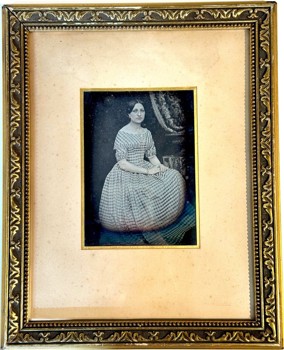 Daguerréotype Primitif "portrait d'Une Jeune élégante"1845-photo-2