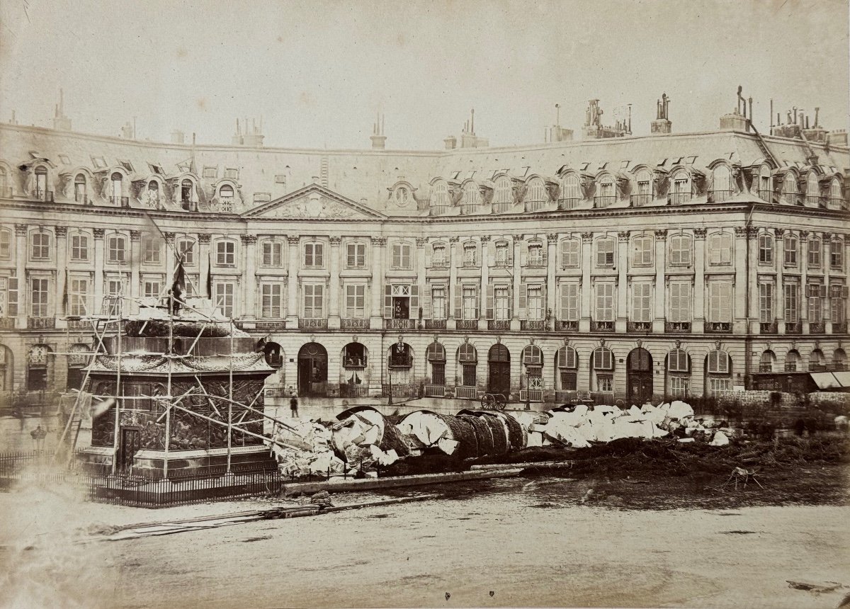 Colonne De La Place Vendôme, Ruines De La Commune De Paris Paul Loubere C.1871