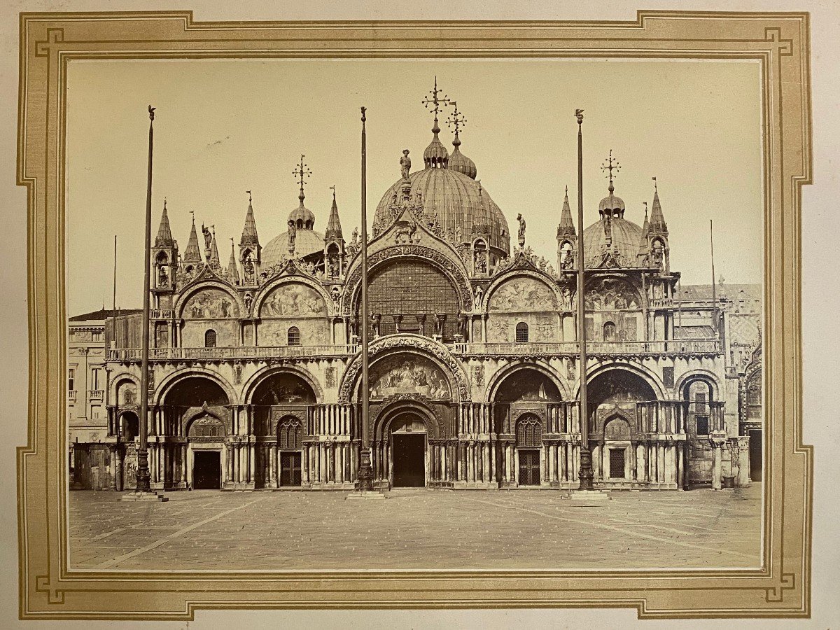 Carlo Naya, St. Mark's Basilica, Venice, Italy C. 1880-photo-2