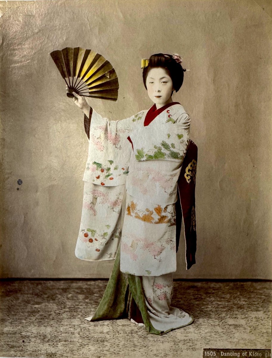 Kusakabe Kimbei (1841-1934) The Kyoto Dancer Circa 1880