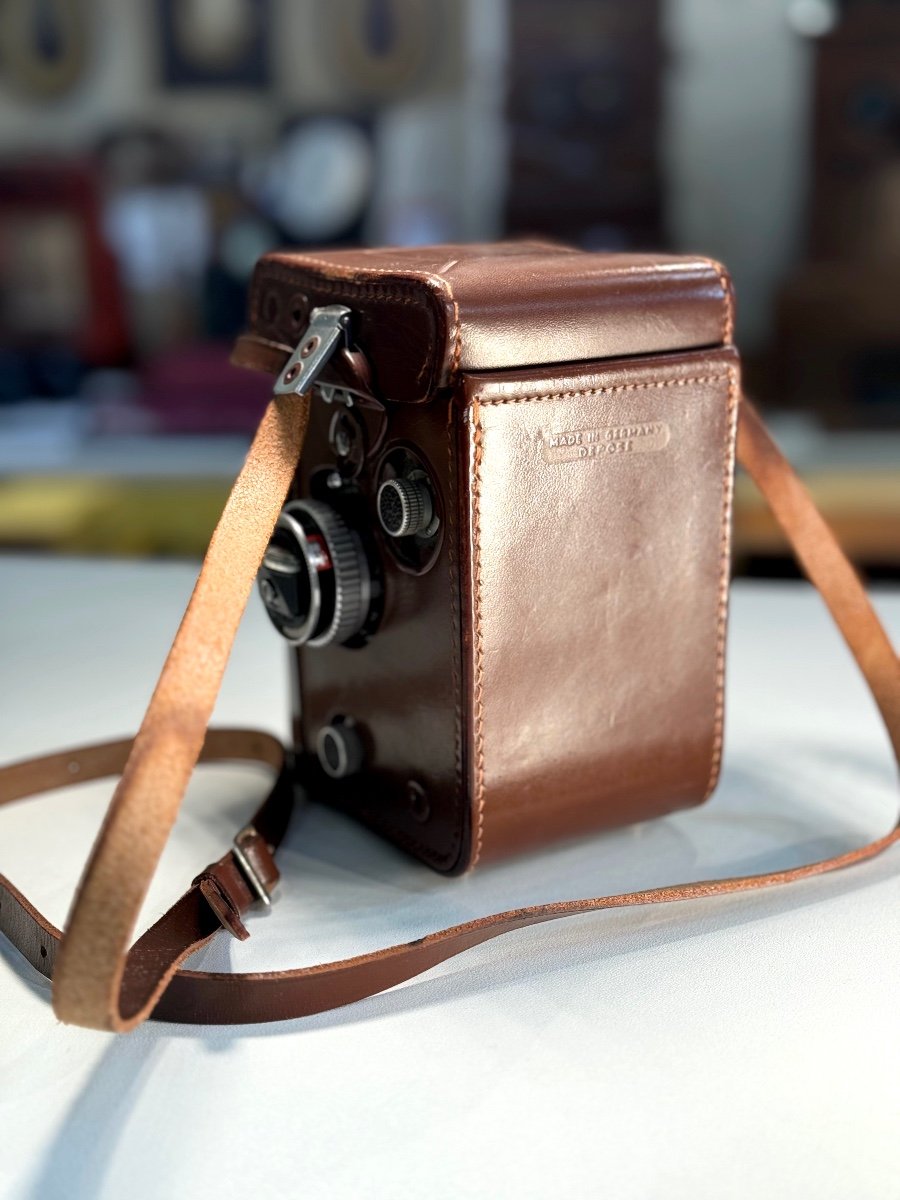 Rolleiflex T1 Gris Objectif Tessar 3,5/75 Avec étui-photo-3