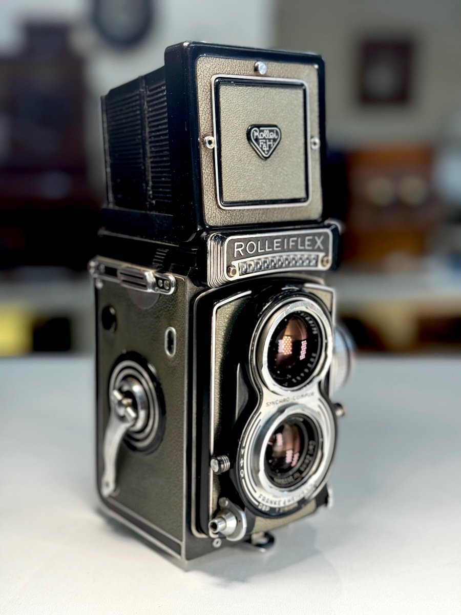 Rolleiflex T1 Gris Objectif Tessar 3,5/75 Avec étui