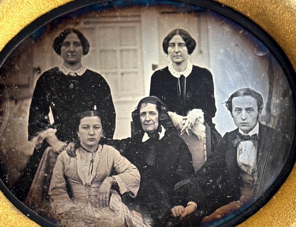 Daguerréotype "portrait De Famille" Circa 1850-photo-2