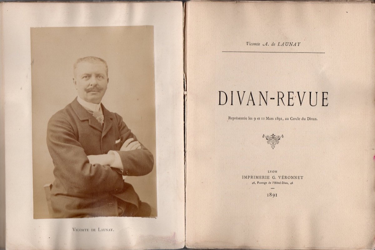 Divan-revue Par Le Vicomte A. De Launay,lyon, 1891-photo-2