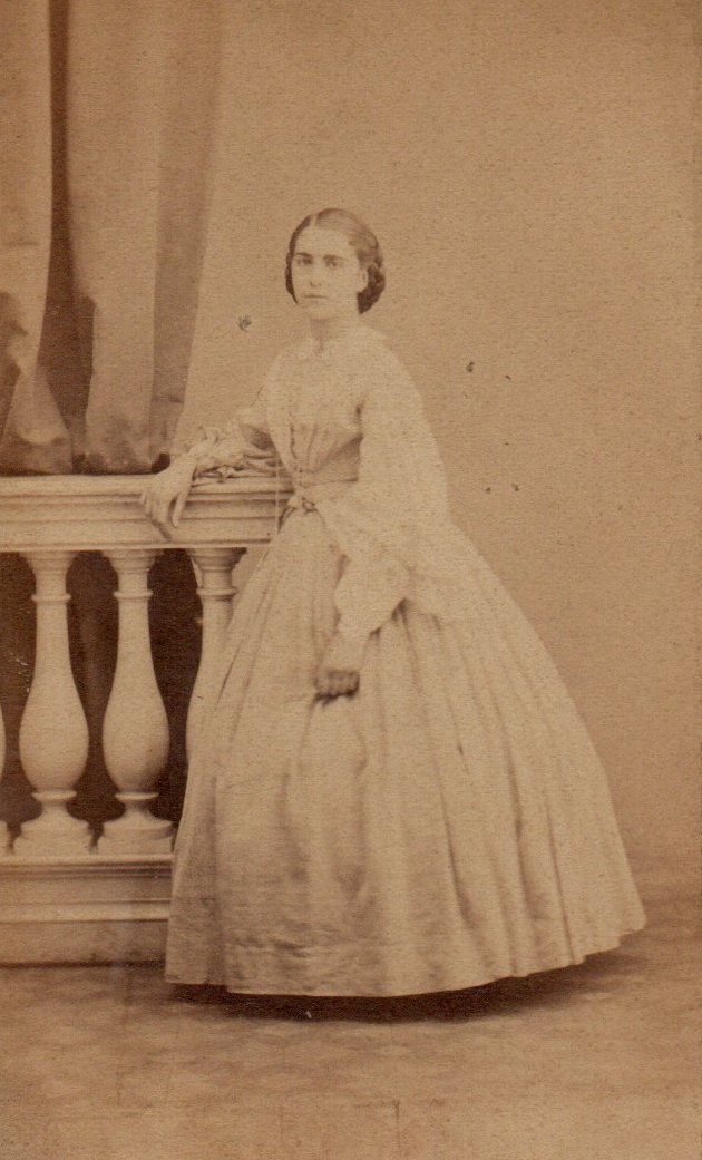 Emilie Webb, Photographer And Activist Cdv By Désiré Lagriffe Circa 1860