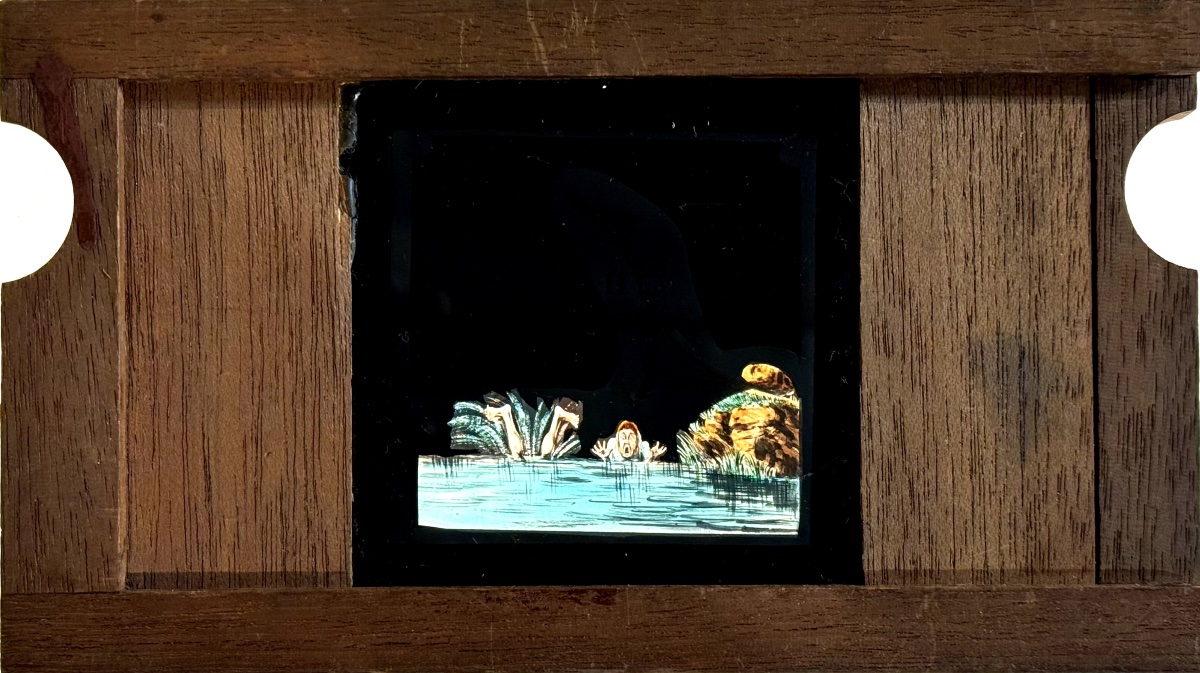 "the Dive", System Plate For Magic Lantern C.1850-photo-2