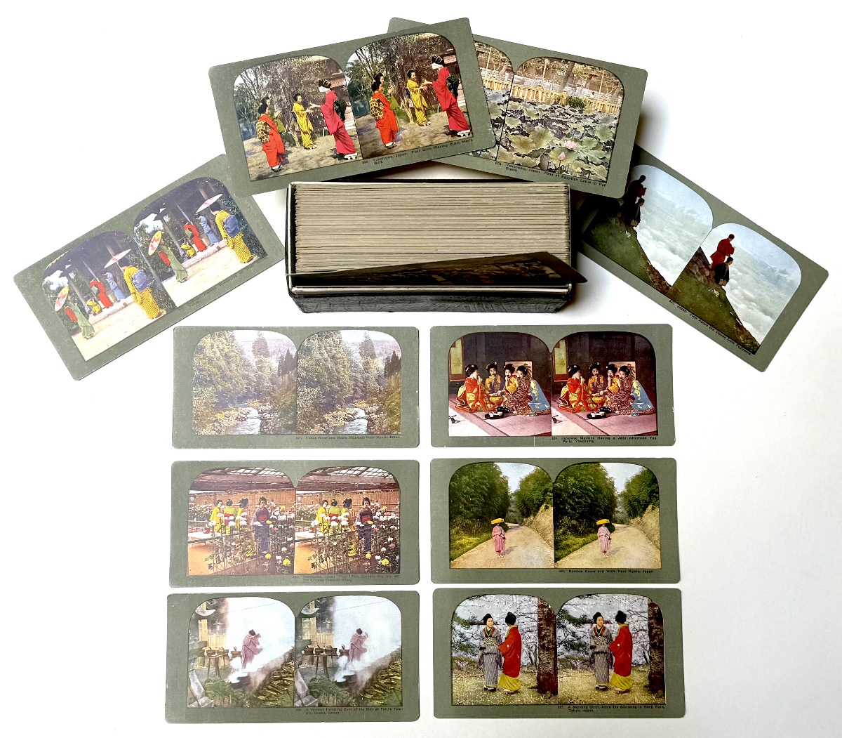 Ingersoll, Truman Ward. Japan Box Set Complete Series Of 100 Stereographs -photo-4