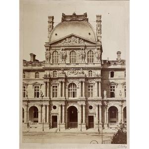 Edouard Baldus (1813-1889), Pavillon Richelieu, Le Louvre, Paris  C.1859 Tirage Albuminé signé