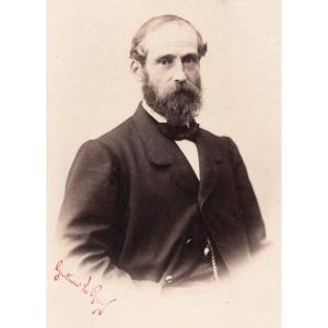 Gustave Le Gray (1820-1884) "portrait Of A Man" Vintage Photograph Signed