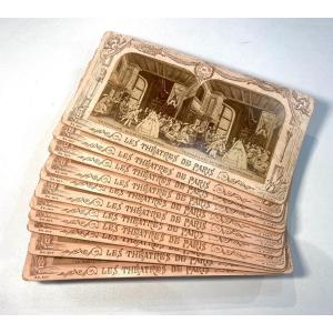 "cinderella" By Adolphe Block 12 Albumen Stereo Cards