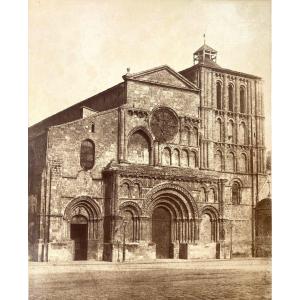 Charles Marville 1813 (1813-1879) Sainte-croix Church, Bordeaux Albumen Print C.1860