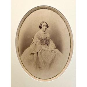 Gustave Le Gray (1820-1884) Signed "portrait Of Woman" C.1855