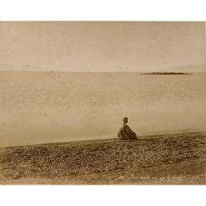 Felix Bonfils (1831-1885) Dead Sea View On The Broad Signed C.1870