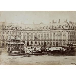 Column Of The Place Vendôme, Ruins Of The Paris Commune Paul Loubere C.1871