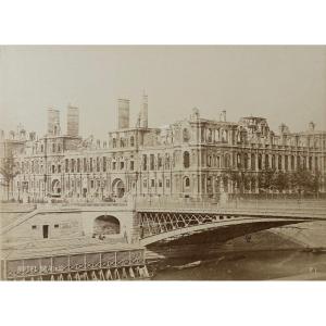 Hotel De Ville, Ruins Of The Paris Commune Paul Loubere C.1871