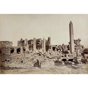 Antonio Beato (1825-1905) Karnak Temple, Egypt C.1870