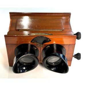 Unis-france Mahogany Stereoscopic Viewer 