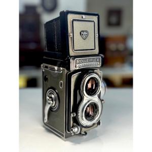 Rolleiflex T1 Gris Objectif Tessar 3,5/75 Avec étui