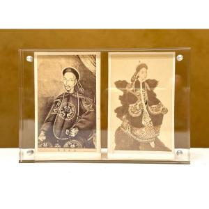 Emperor And Empress Of China 2 Cdv By E. Demaison C.1870