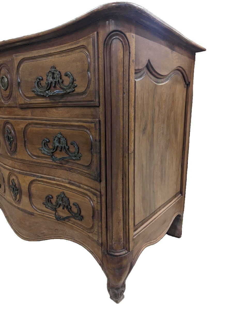 Louis XV Period Chest Of Drawers In Walnut-photo-4