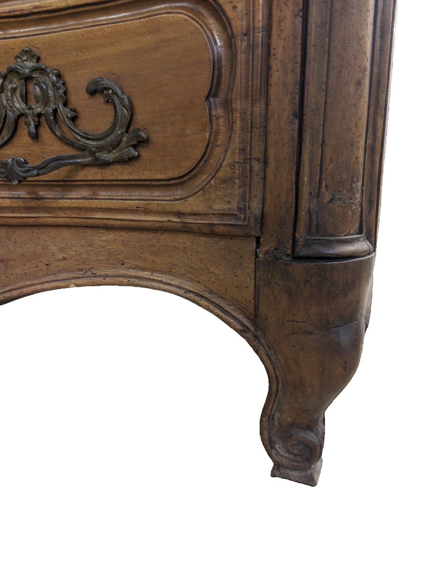 Louis XV Period Chest Of Drawers In Walnut-photo-3