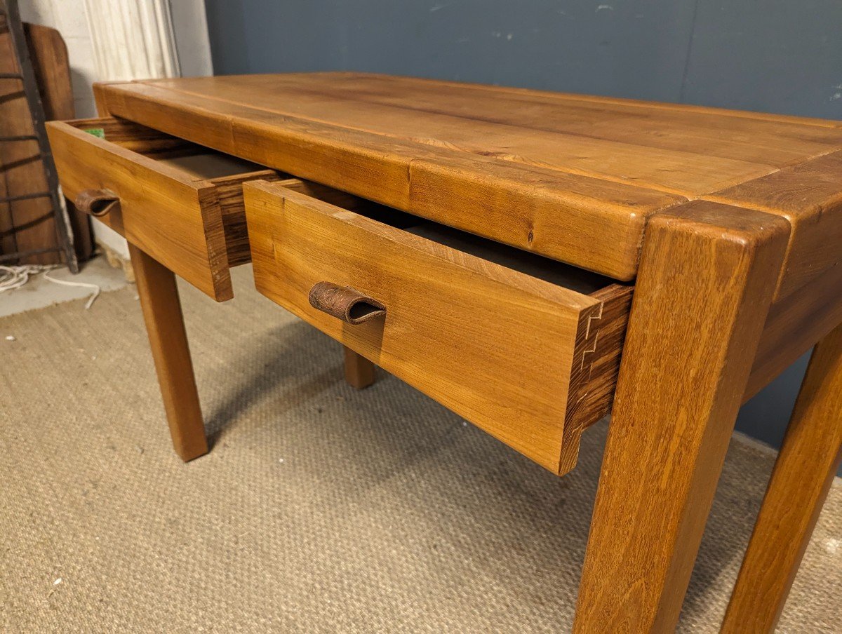 Solid Elm Desk Dlg Maison Regain-photo-4