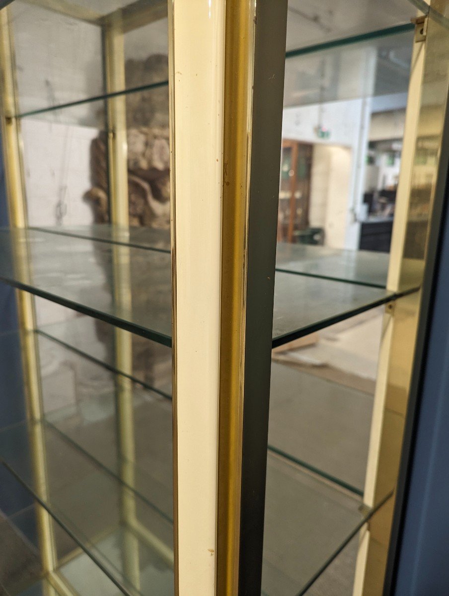 Brass And Mirror Shop Display Case-photo-3