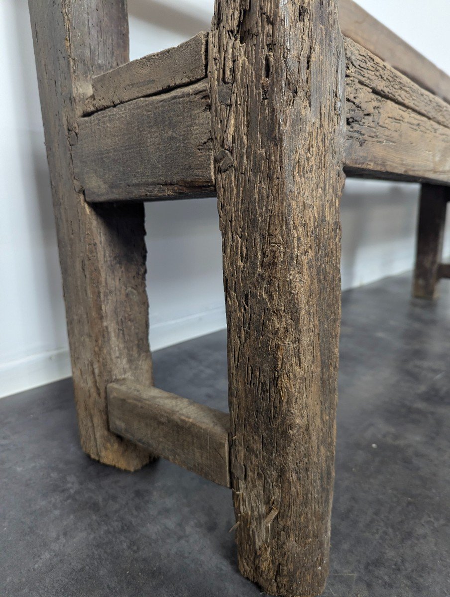 Rustic Oak Bench-photo-3