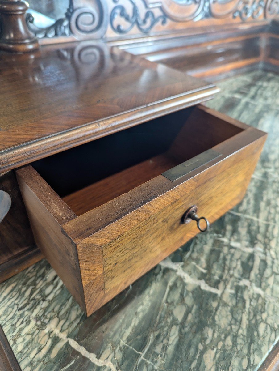 Dressing Table In Rosewood And Rosewood, Napoleon III Period-photo-2